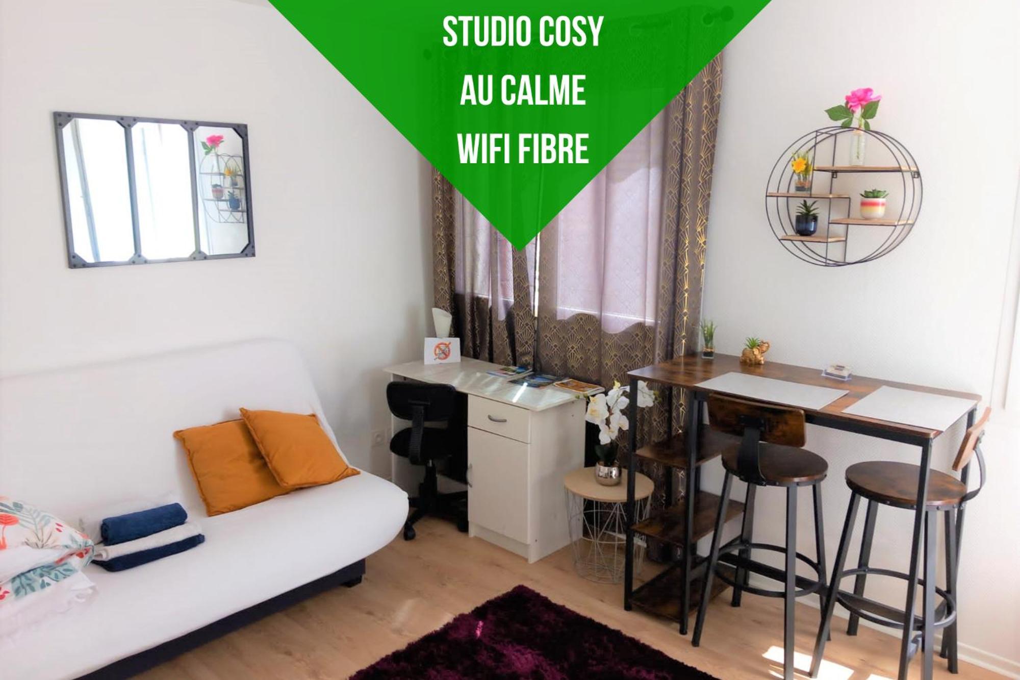 Le Zen -Studio Tout Equipe- Wifi Fibre- Centre Ville Avec Parking Tarbes Buitenkant foto